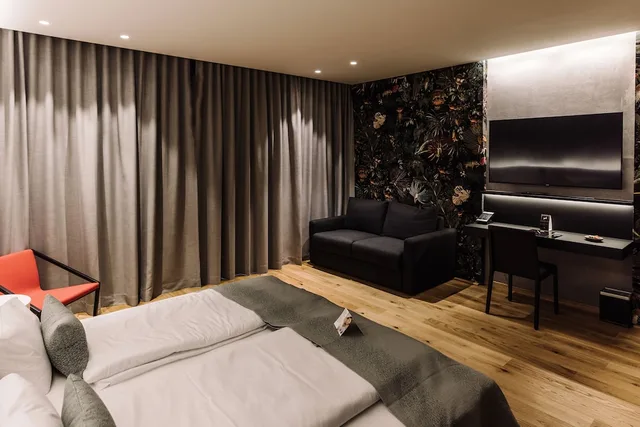 جناح استوديو فاخر بسرير كينج مع أريكة، Hotel A 2/4