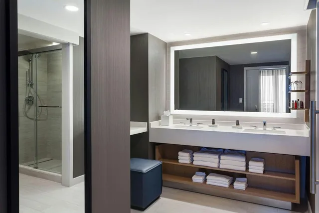 جناح فاخر بسريرين كوين بشرفة مع أريكة، Tampa Marriott Water Street 2/3