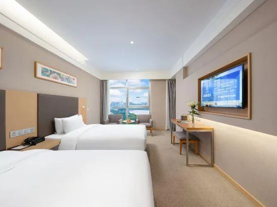 غرفة بسريرين منفصلين بإطلالة، Yitel Linyi Binhe Avenue 1/1