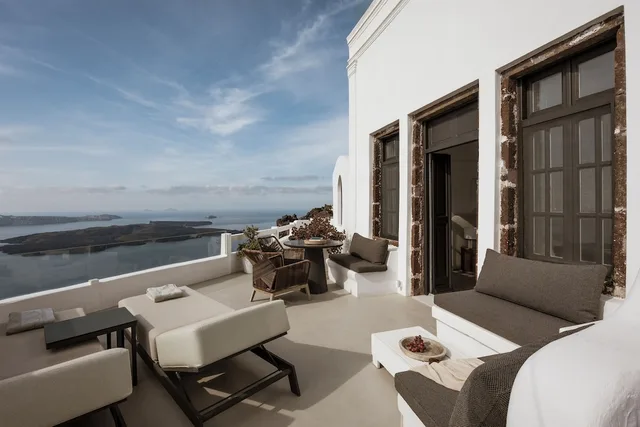 Master, Aqua, Suite, King and Queen Bed, Panoramic Caldera View, Sea View، Aqua Luxury Suites 6/10
