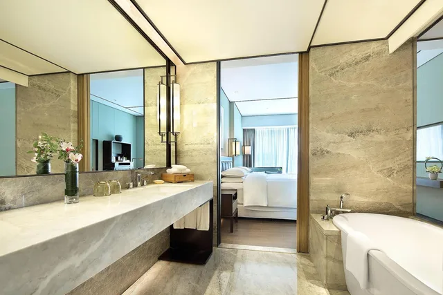 غرفة كلوب بسرير كينج، Sheraton Grand Hangzhou Binjiang Hotel 4/5