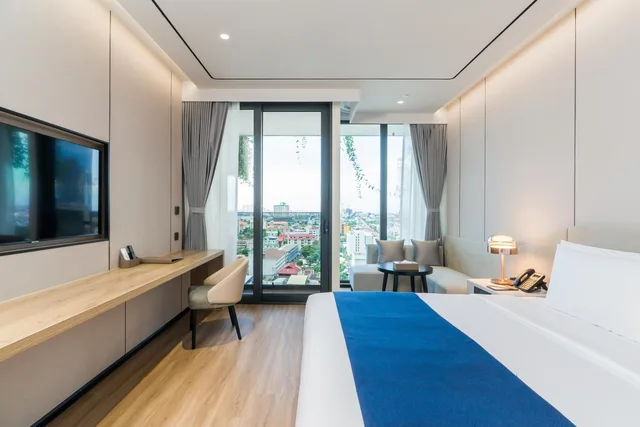 غرفة ديلوكس بسرير مزدوج بإطلالة على البحر، Arbour Hotel and Residence Pattaya (SHA Plus+) 1/7