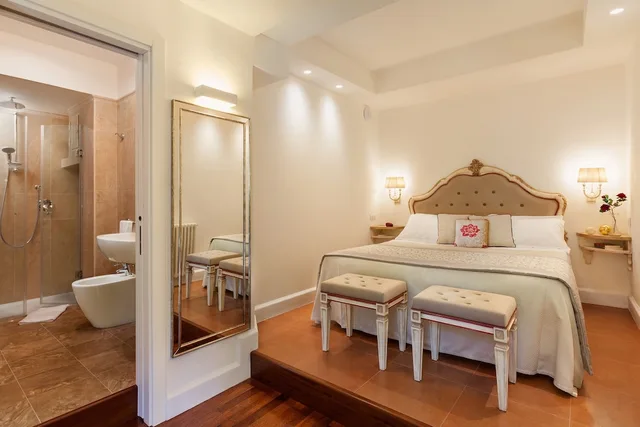 غرفة كلاسيكية بسرير مزدوج أو سريرين منفصلين بإطلالة على البحر بشرفة، Hotel Villa Belvedere 6/10