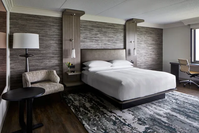 غرفة بسرير كينج لذوي الإعاقة، Ann Arbor Marriott Ypsilanti At Eagle Crest 3/3