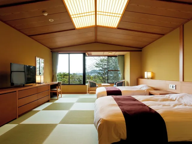 غرفة يابانية بسريرين منفصلين، Jodogahama Park Hotel 3/6