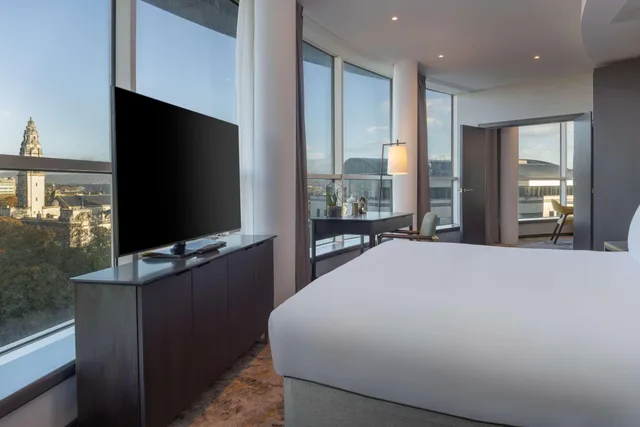 جناح رئاسي تنفيذي مع دخول الصالة، Hilton Cardiff Hotel 2/6
