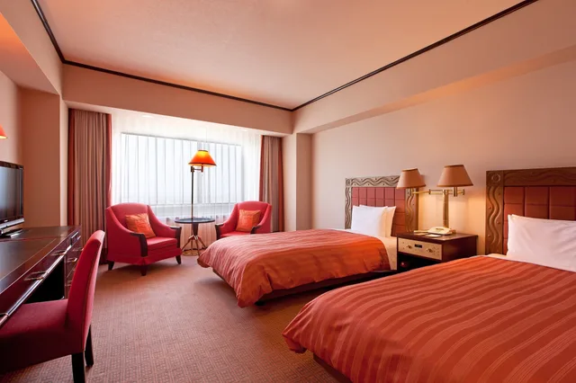 غرفة قياسية بسريرين منفصلين، Okura Act City Hotel Hamamatsu 1/2
