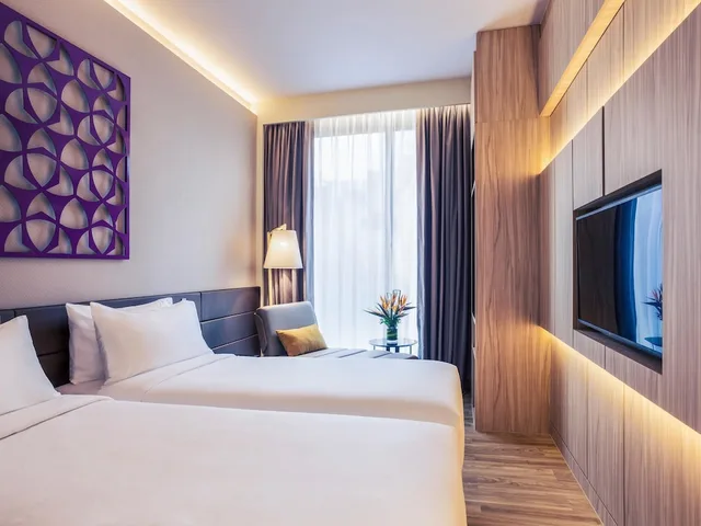 غرفة ديلوكس بسريرين منفصلين، Mercure Singapore On Stevens 1/4