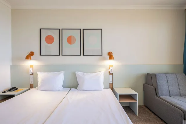غرفة عائلية بسريرين كوين بإطلالة على البحر، Sol Nessebar Bay All Inclusive 4/9
