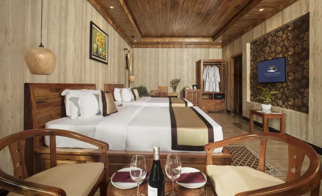 بنغل سوبيريور بسريرين مزدوجين بإطلالة على المسبح، Golden Topaz Resort 2/2