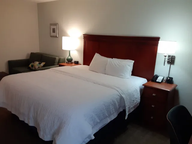 غرفة بسرير كينج مع أريكة، Hampton Inn St. Louis - Westport 7/9