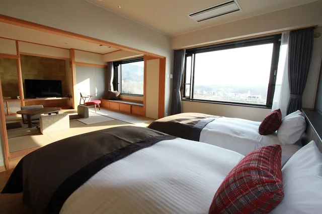 Sunset, Deluxe, Twin Beds, 6 Futon Beds, High Floor، Kiki Shiretoko Natural Resort Ex Shiretoko Prince Hotel Kazanamiki 1/4