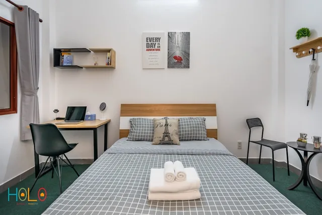 غرفة قياسية بسرير كوين بحوض استحمام، Holo Fairy House Saigon Homestay - Adult Only 5/6