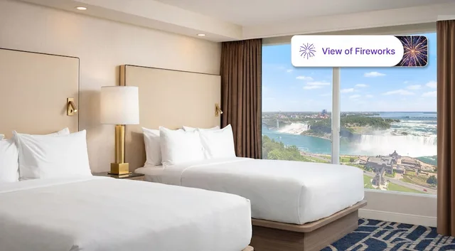 Premium, Suite, 4 Beds, 2 Queen Beds, Falls View, 2 Bathrooms, High Floor، Embassy Suites By Hilton Niagara Falls Fallsview 2/5