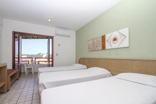 غرفة سوبيريور ديلوكس ثلاثية بسرير كوين وسرير فردي، Marambaia Apart Hotel 2/8