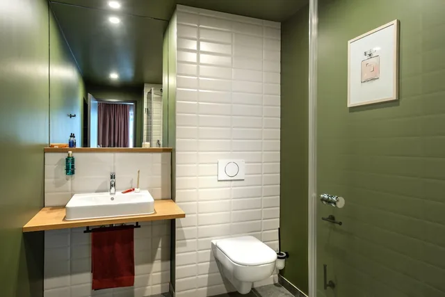 Smart, Apartment, Queen Bed, Kitchen، Ipartment Berlin Airport @home By Best Western 2/3