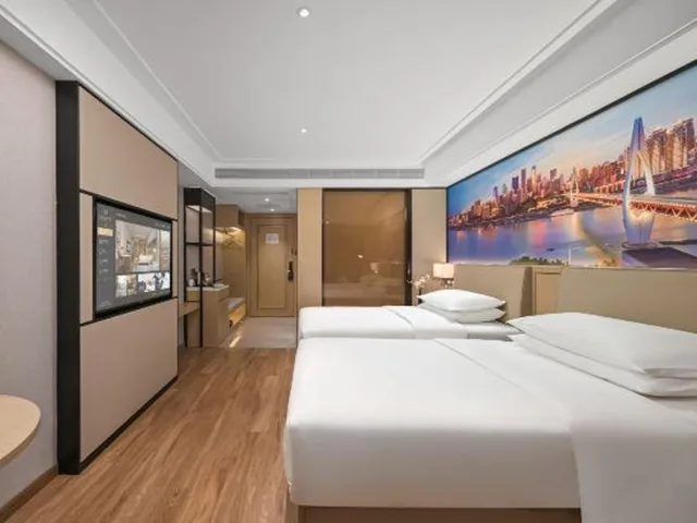 غرفة بزنس بسريرين منفصلين، Vienna International Hotel(Chongqing Airport Shop) 1/10
