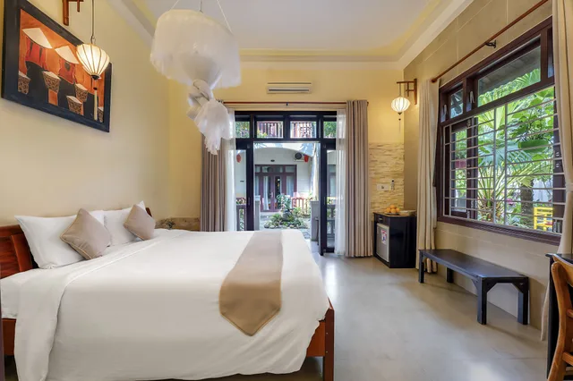 غرفة سوبيريور بسرير كينج بإطلالة على الحديقة بشرفة، Loc Phat Hoi An Homestay - Villa 9/10