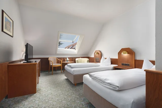 غرفة قياسية بسريرين منفصلين، Hotel Egelsbach Frankfurt 4/10