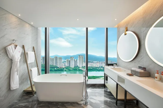 جناح جونيور بسرير كينج وسرير بطابقين بإطلالة على النهر، Crowne Plaza Quanzhou Riverview 2/3