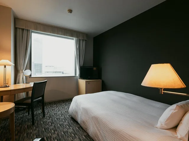 غرفة صغيرة مزدوجة كومفورت، Oarks Canal Park Hotel Toyama 3/3
