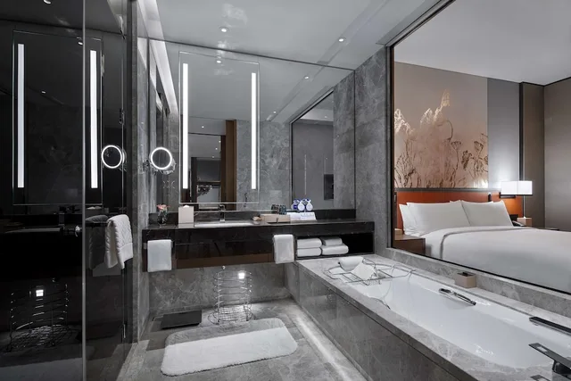 جناح ديلوكس بسرير كينج بغرفة نوم واحدة، Hilton Guiyang Hotel 1/1