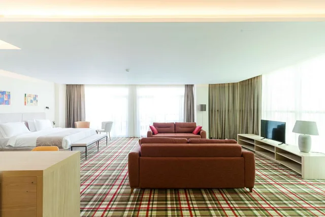 جناح تنفيذي بانورامي بسرير كينج بشرفة بإطلالة، Best Western Premier Batumi 1/4