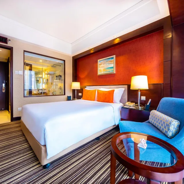 غرفة بزنس مفردة بسرير مزدوج، Leeden Hotel Guangzhou 5/7