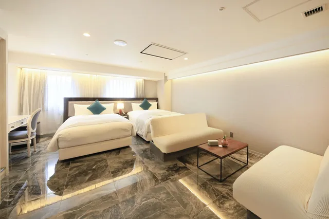 غرفة سوبيريور عائلية بسريرين مزدوجين مع أريكة، Quintessa Hotel Sapporo Susukino 63 Relax & Spa 3/3