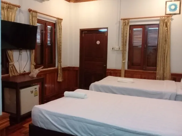 غرفة ديلوكس بسريرين منفصلين بإطلالة على الحديقة، Villa Kingkham Riverside 2/9