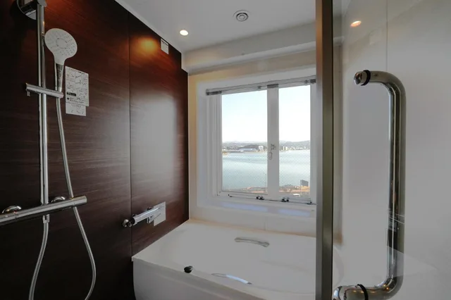 غرفة ديلوكس بسريرين منفصلين بإطلالة على المدينة في الملحق، Matsue New Urban Hotel 10/10