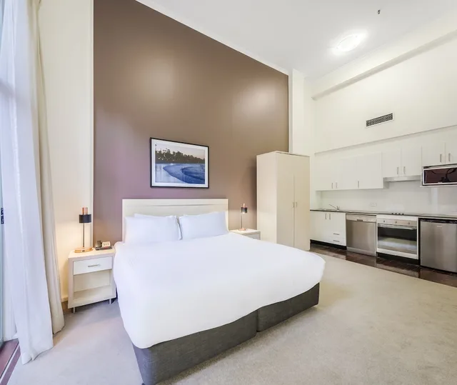 استوديو بسريرين منفصلين، Oaks Sydney Goldsbrough Suites 3/10