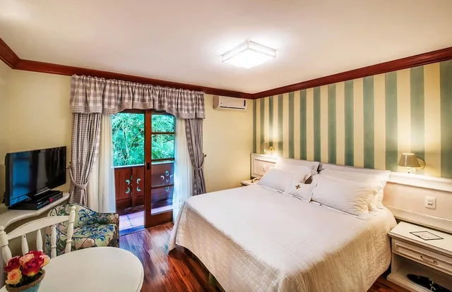شقة فاخرة بسرير مزدوج وسرير فردي، Hotel Casa Da Montanha 3/5