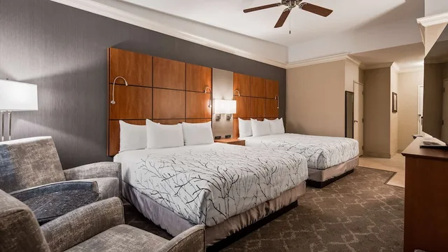 غرفة قياسية بسريرين كينج بإطلالة على الجبل، Best Western Plus Silver Saddle Inn 4/7