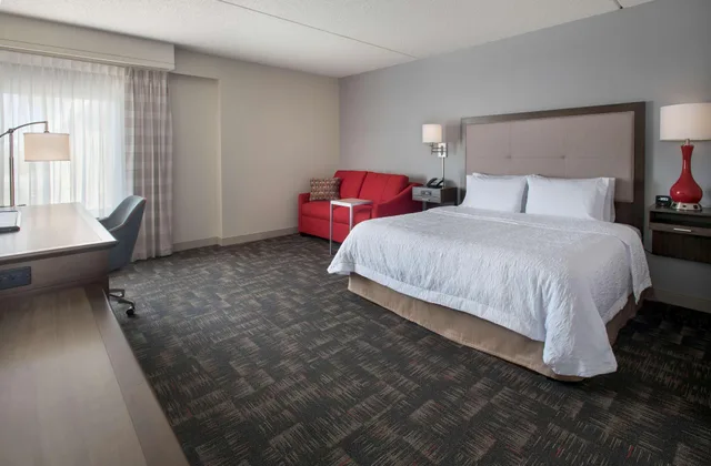 استوديو بسرير كينج، Hampton Inn Boston Logan Airport 1/3