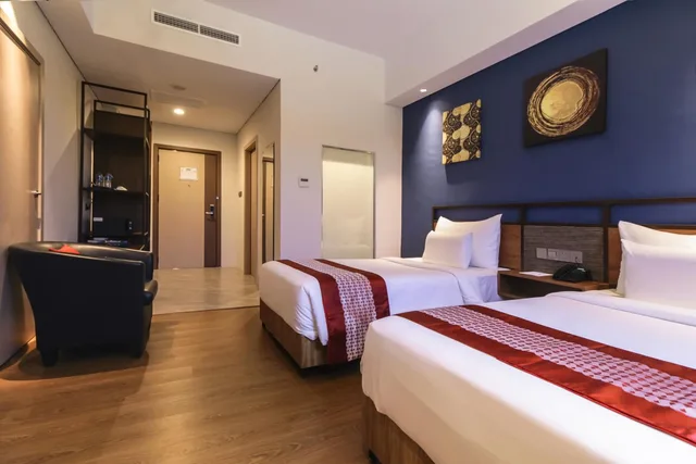 غرفة ديلوكس بسريرين منفصلين، Gayo Petro Hotel Takengon 3/8