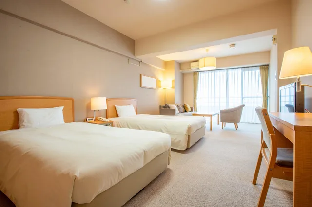 Room, Twin Beds, Ocean View, Night View، Wisterian Life Club Atami 1/1