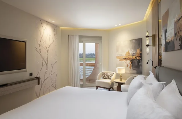 Royal, Elite, King Bed, Lateral Side Nile View, Sonesta St George Hotel 2/9