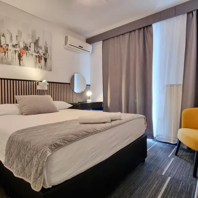 غرفة قياسية بسرير مزدوج أو سريرين منفصلين بشرفة، Bio Hotel 3/9