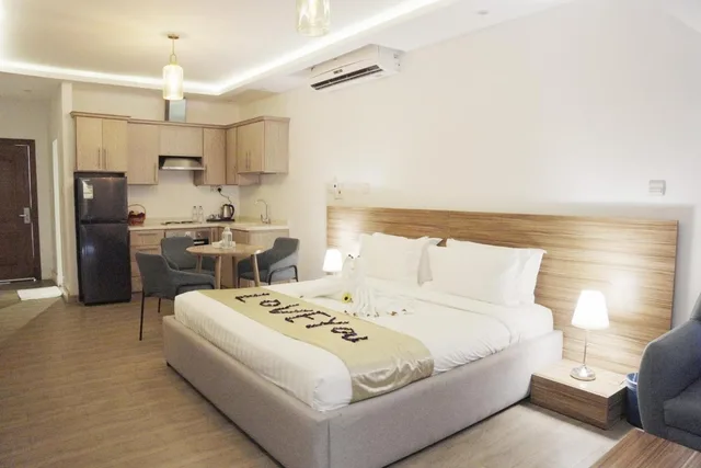 استوديو بإطلالة على البحر، منتجع شاطئ النخيل(Palm Beach Resort) 3/7
