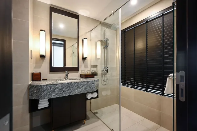 غرفة ديلوكس بسريرين منفصلين بإطلالة على البحر، Emerald Ho Tram Resort 3/3