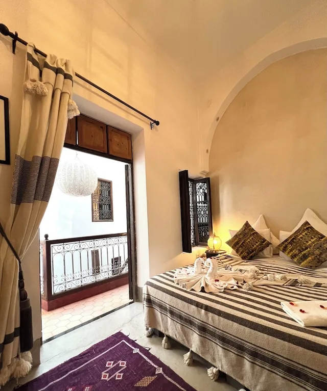 غرفة ديلوكس بسرير كوين، Riad Jnan el Cadi 1/5