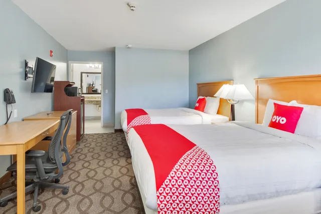 غرفة بسريرين كوين لذوي الإعاقة، OYO Hotel Ingleside TX 3/6