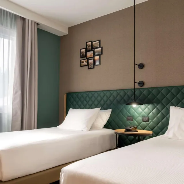 غرفة بسرير فردي، Hilton Garden Inn Milan Malpensa 2/10