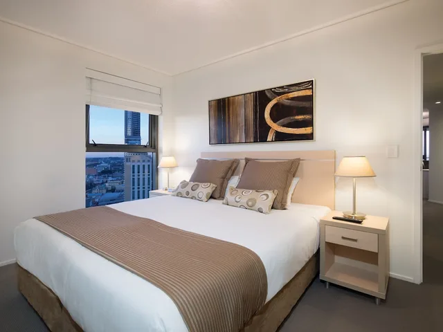 شقة بسريرين كينج بـ3 غرف نوم، Oaks Brisbane Aurora Suites 6/8