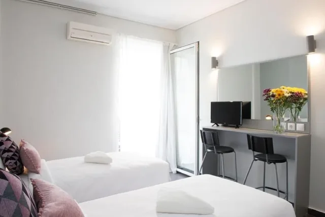 Urban, Studio, Twin Beds, Street View, Balcony، Athens Studios 6/10