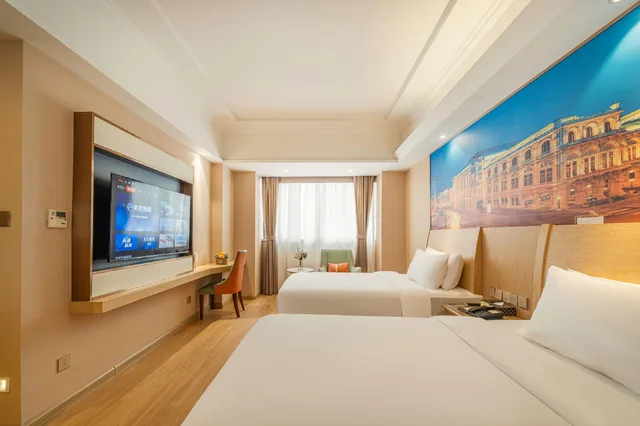 غرفة بزنس بسريرين منفصلين، Vienna International Hotel ( Shanghai New International Expo Center Kangqiao Metro Station) 1/1