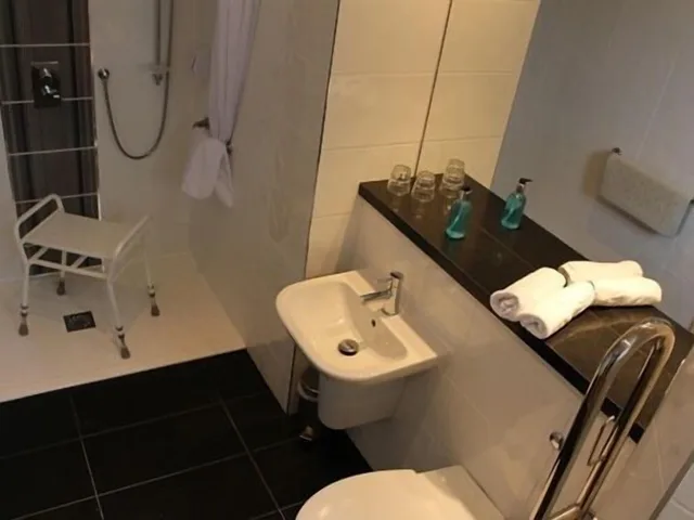 غرفة بسريرين منفصلين لذوي الإعاقة، Horizon Hotel 1/1