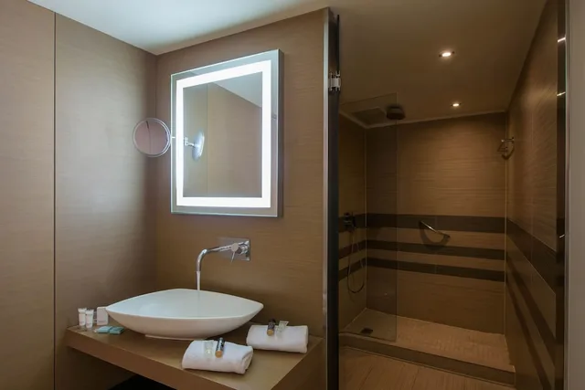 غرفة ديلوكس بسرير كينج بإطلالة على الحديقة مع أريكة بجاكوزي، The Ixian Grand and All Suites Adults Only Hotel 3/3