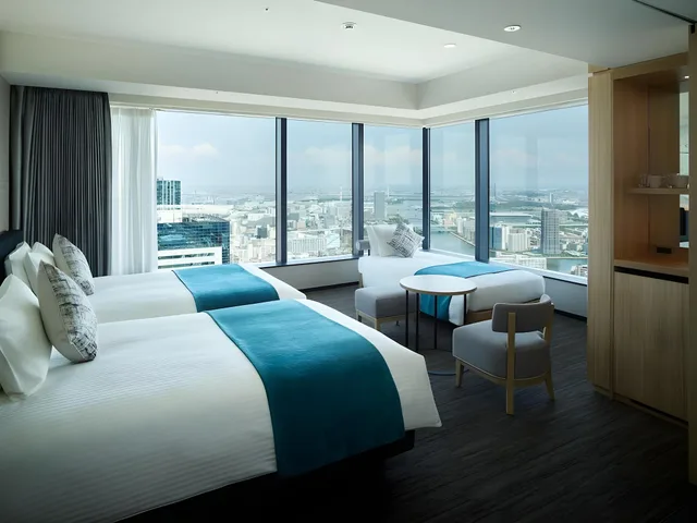 غرفة تنفيذية ركنية بسريرين بإطلالة مع أريكة بحوض استحمام، Mitsui Garden Hotel Toyosu Premier 1/1